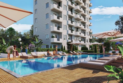 Alanya Payallar'da Deniz ve Şehir Manzaralı Daireler 1