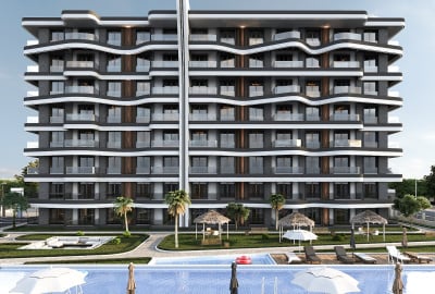 Elegantes Apartamentos Con Piscina En Antalya Altıntaş 1