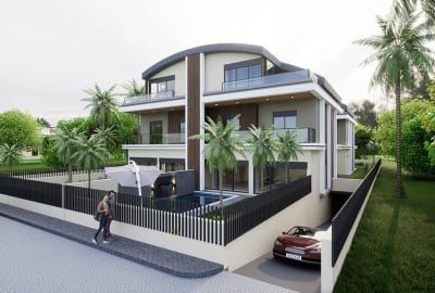 فلل مطلة على الجبل مع مسبح خاص في أنطاليا كونيالتي 1