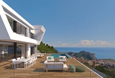 Alicante, Benitachell’de Panoramik Deniz Manzaralı Villa 1