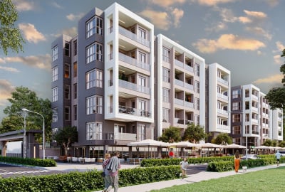 Flats for Sale in a Project with a Pool in Çankaya Antalya 1