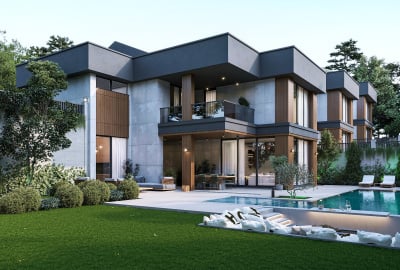 Villas with Private Pool and Garden in Bursa Mudanya 1