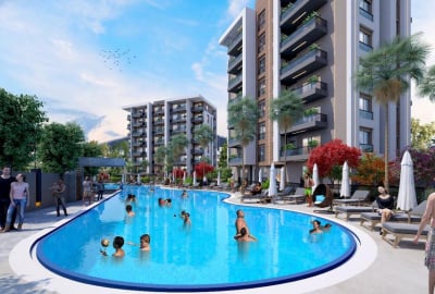 Ruime Appartementen In Een Beveiligd Complex In Antalya Altintas 2