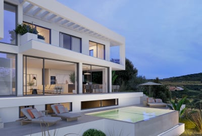 Villor Med Panoramautsikt Och Utomhusutrymmen I Estepona 2