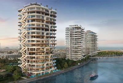 Ultralyxiga Lägenheter Längs Dubai Water Canal 1