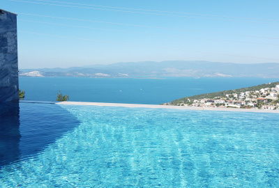 Bodrum'da Havalimanına Yakın Panoramik Deniz Manzaralı Villa 1