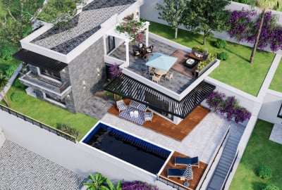 Bodrum Yalıkavak'ta Müştemilatlı ve Deniz Manzaralı Villalar 3