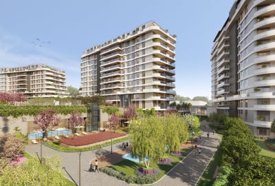 Wohnungen Mit See Und Stadtblick In Einer Anlage In Istanbul Kartal 1