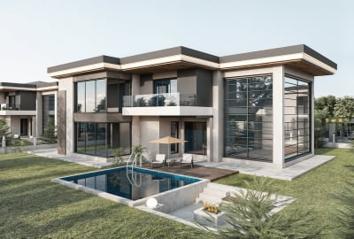 Villas En Venta Con Piscina Privada En Un Complejo Cerrado En İncek 2