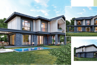 萨潘卡（sapanca）带花园和泳池的私人别墅 2