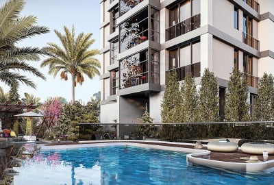 Sea View Flats in Complex Close to the Beach in Mezitli Mersin 1