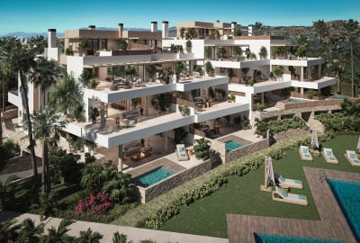 Marbella Malaga’da Golf Sahasının Yanında Deniz Manzaralı Evler 3