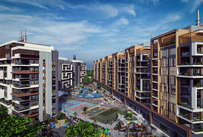 Wohnungen In Einem Komplex Mit Reichen Vor-ort-einrichtungen In Mersin 1