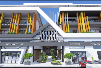 Geschäftshäuser In Einem Geschäftszentrum In Alanya Antalya 1