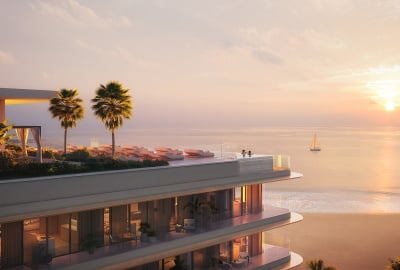 آپارتمان‌های ساحلی مبله با استخر خصوصی در جزیره المرجان 1