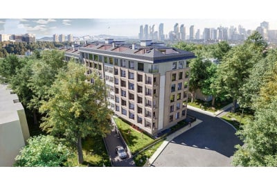 Flats with Indoor Parking Just 150 M From Metro in Beşiktaş Levent 1
