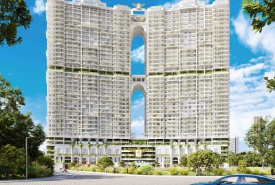 Lujo Con Piscinas Privadas Elevadas En Majan, Dubái 1
