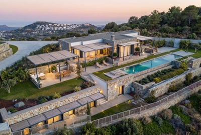 Fristående Havsutsikt Villor Med Privat Pool I Gümüşlük Bodrum 1