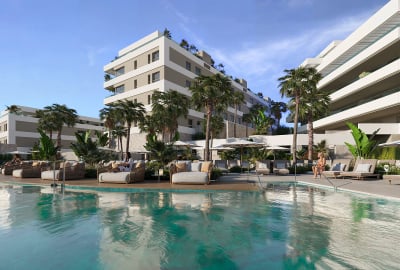 Apartments with Gardens and Pools in Mijas Spain 1
