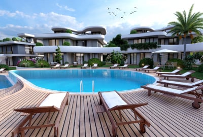 Kuzey Kıbrıs Girne’de Denize Yürüme Mesafesinde Şık Villalar 2