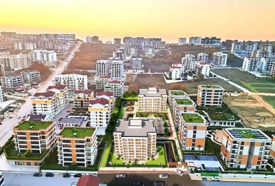 شقق ضمن مجمع سكني مع مواقف سيارات ومسبح في نيلوفر، بورصة 1