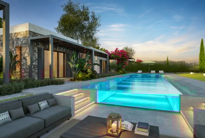 Villas Con Vistas Al Mar Y Piscina Privada En Gümüşlük Bodrum 2