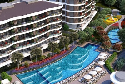 Lägenheter Med Havsutsikt I Ett Komplex Med Pool I Kuşadası 3