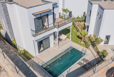 Villor Med Havsutsikt Inom Gångavstånd Till Stranden I Bodrum 1