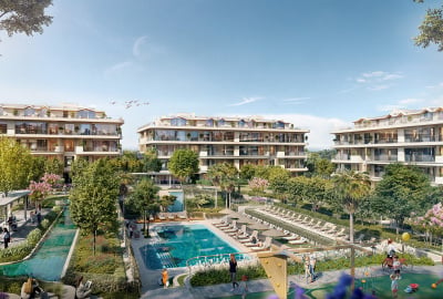 **位于伊斯坦布尔巴克尔柯伊(bakırköy)临近海岸和大都市巴士站且配备泳池的待售公寓 1