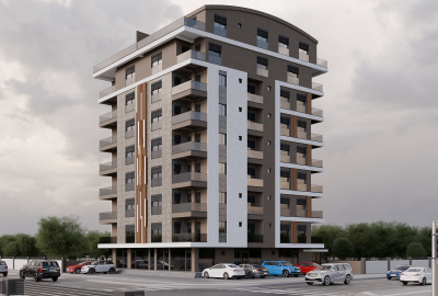 Flats on a Main Road Near the Sea in Antalya Muratpaşa 1