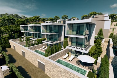 ویلاهای لوکس با منظره دریا و استخرهای خصوصی در کالکان 1