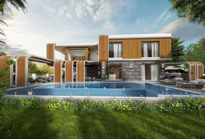 فيلا بنيت حديثا مع مسبح خاص وحديقة في أيدين كوساداسي 1