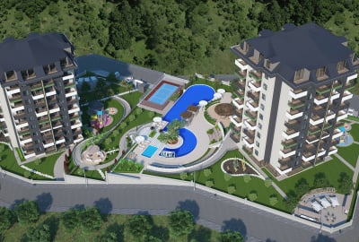 Appartementen Met Zeezicht In Een Complex In Alanya Turkije 2