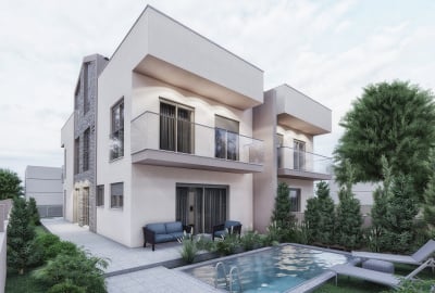 伊兹密尔(i̇zmir)带私人花园和泳池的新建待售别墅 1