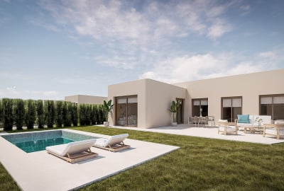 Murcia Corvera'da Golf Sahası Manzaralı Müstakil Villalar 1