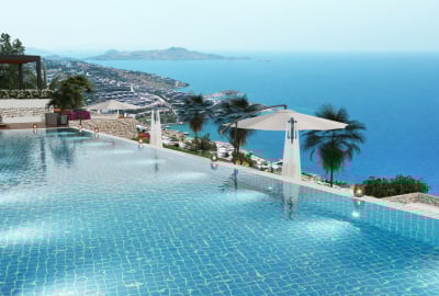 Zeezichtwoningen In Een Complex Met Zwembad In Bodrum Turkije 2