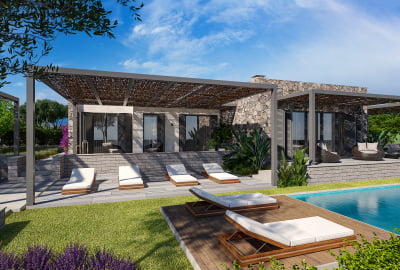 Villas Con Vistas Al Mar Y Piscina Privada En Gümüşlük Bodrum 3