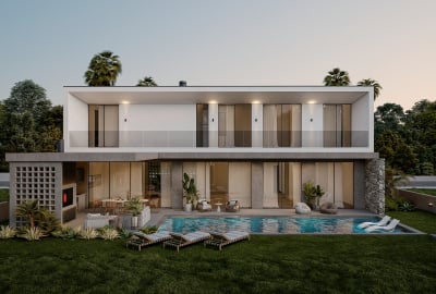 Houses with Private Pools Near the Sea in Girne, North Cyprus 1