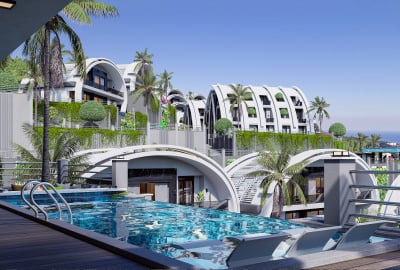 Villas Exceptionnelles Avec Piscine Privée À Alanya Kargicak 2