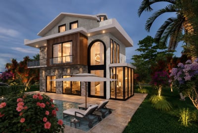 Stilvolle Häuser Mit Pools Und Gärten In Fethiye, Muğla 1