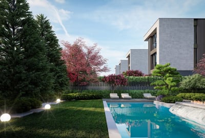 Villas En Un Complejo Con Amplio Jardín Privado En Ankara, İncek 3