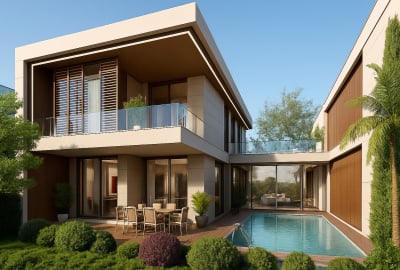 4-bedroom Villas with Pool and Garden in Antalya Döşemealtı 1