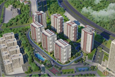 Lägenheter I Komplex Med Rik Anlagd Trädgård I İstanbul 2