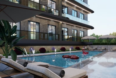 Apartments in a Complex 450 Meters From the Sea in Alanya Center 1