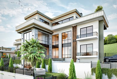 فلل أنيقة مع مسبح خاص وحديقة في باشيسكيلي، كوجالي 1