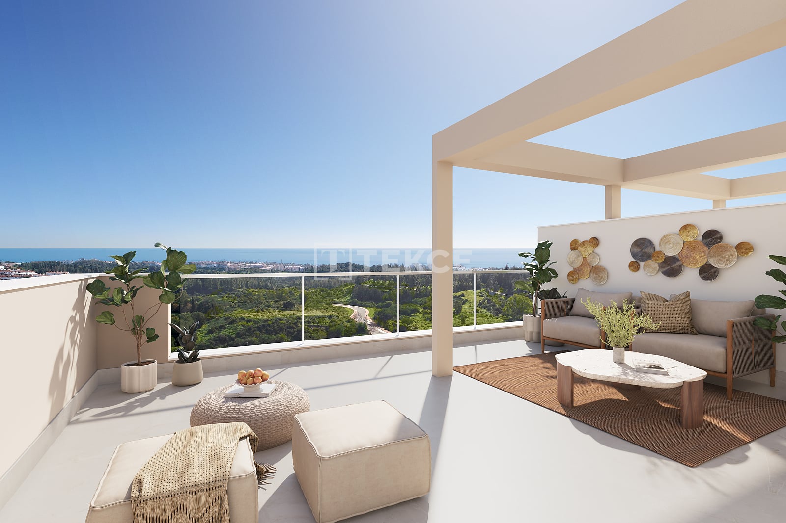 Panoramic View Apartments with Pool and Gardens in Mijas