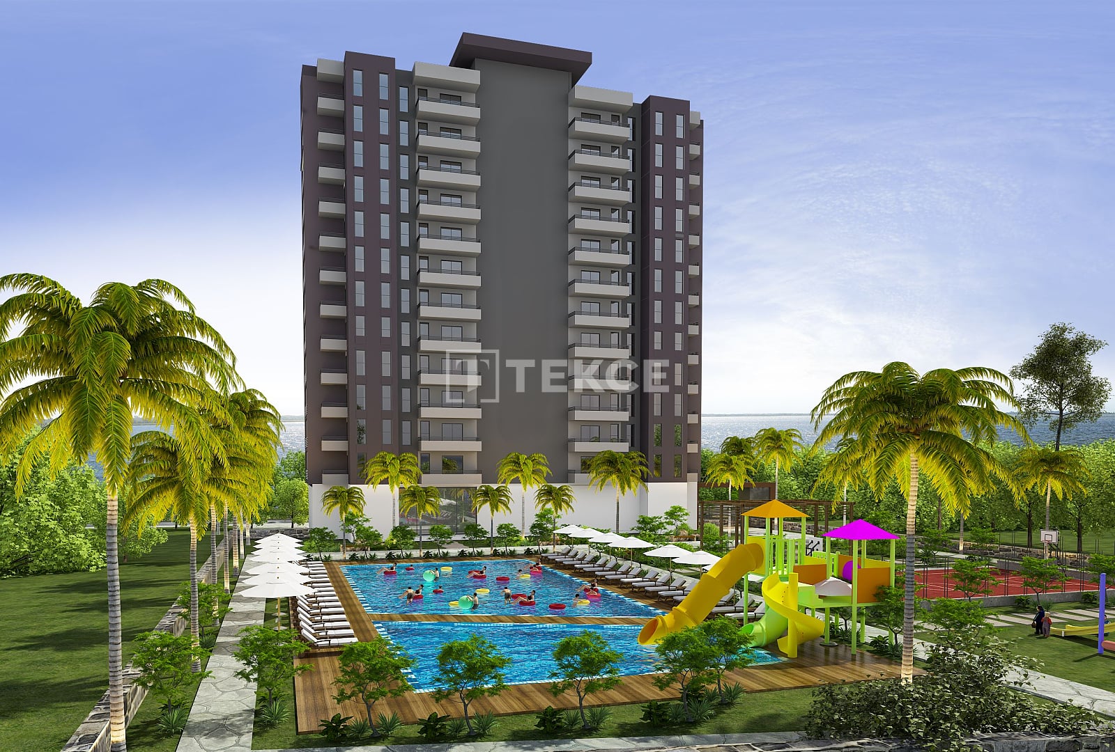 Seaview Apartments within Walking Distance of the Sea in Mersin