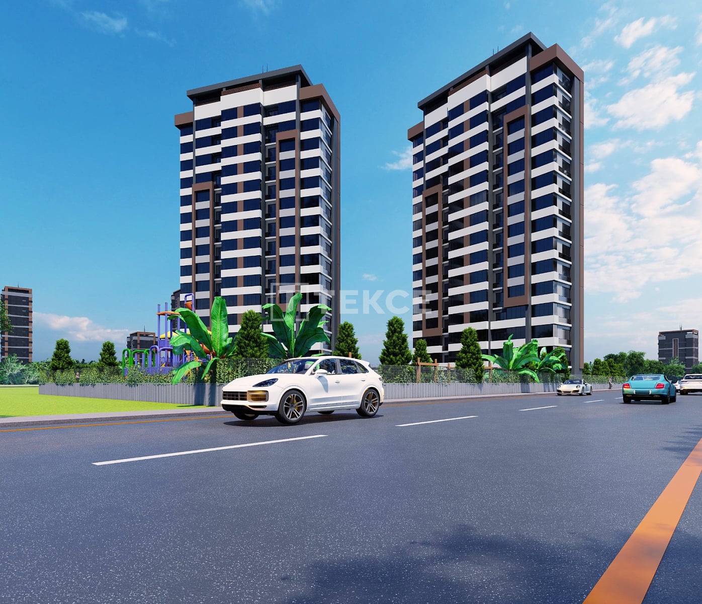 Chic Sea-View Apartments in a Complex in Mersin Turkey