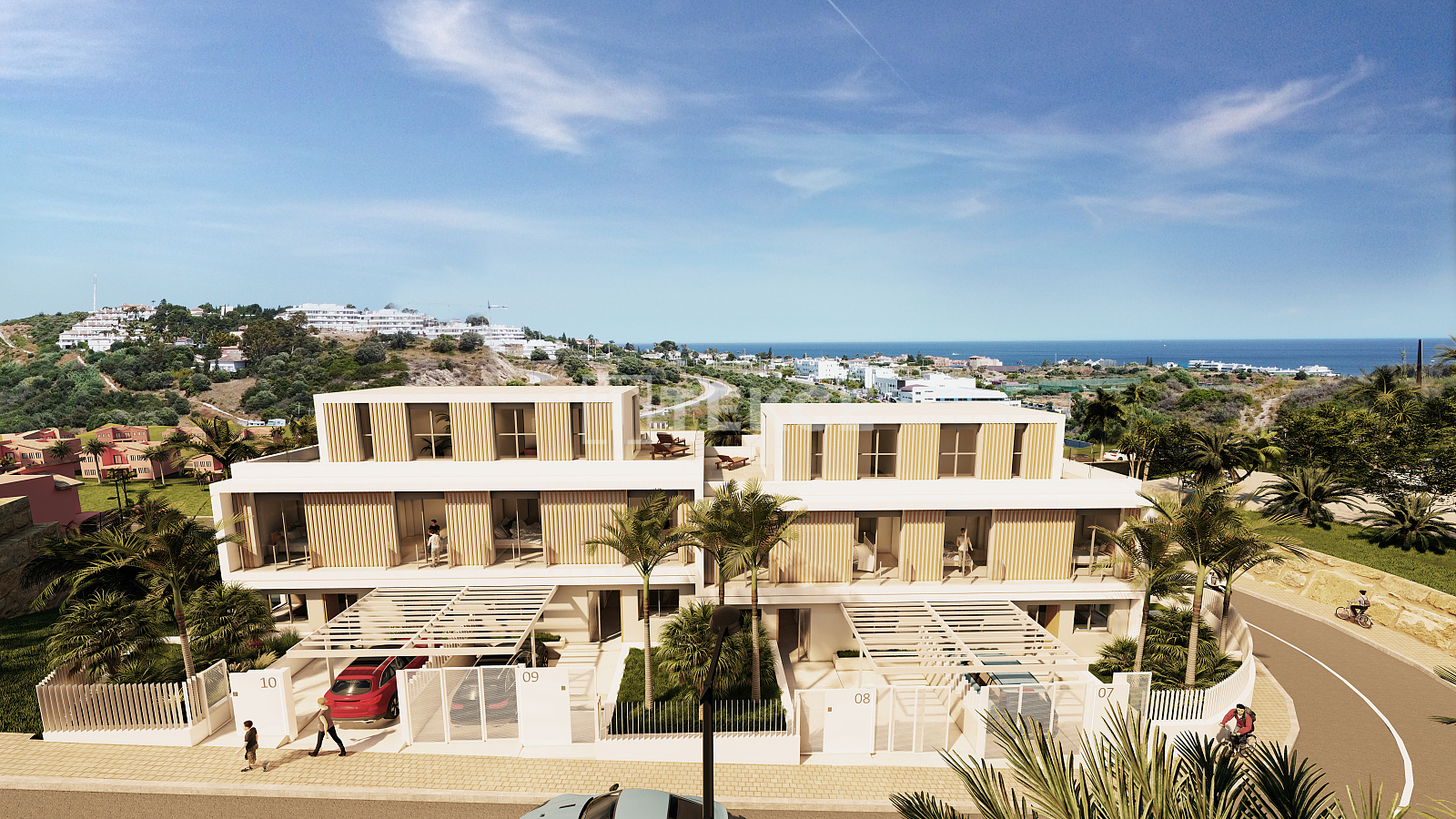New Houses with Functional Interiors Close to Golf in Estepona