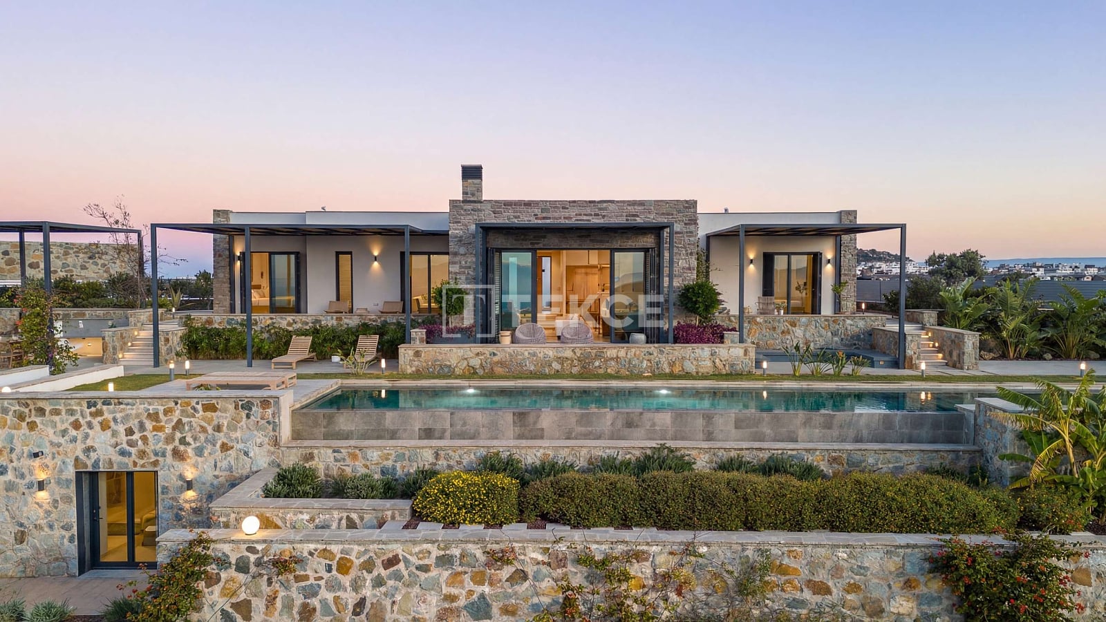 Freistehende Villen mit Meerblick und privatem Pool in Gümüşlük Bodrum